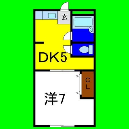 北島ハイツの物件間取画像